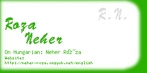 roza neher business card